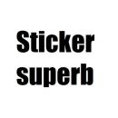 Sticker superb Logo